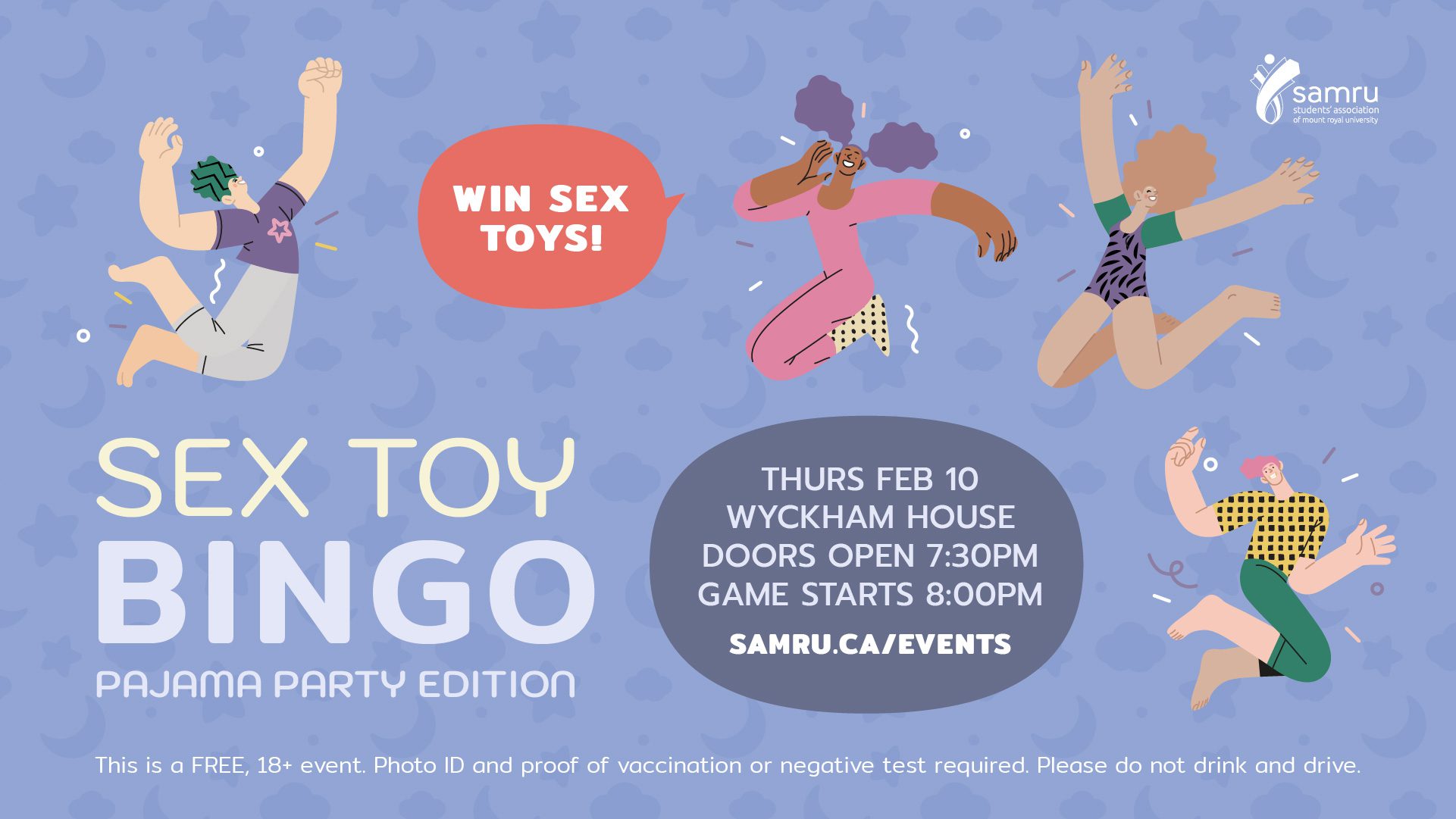 Sex Toy Bingo PJ Party Edition SAMRU