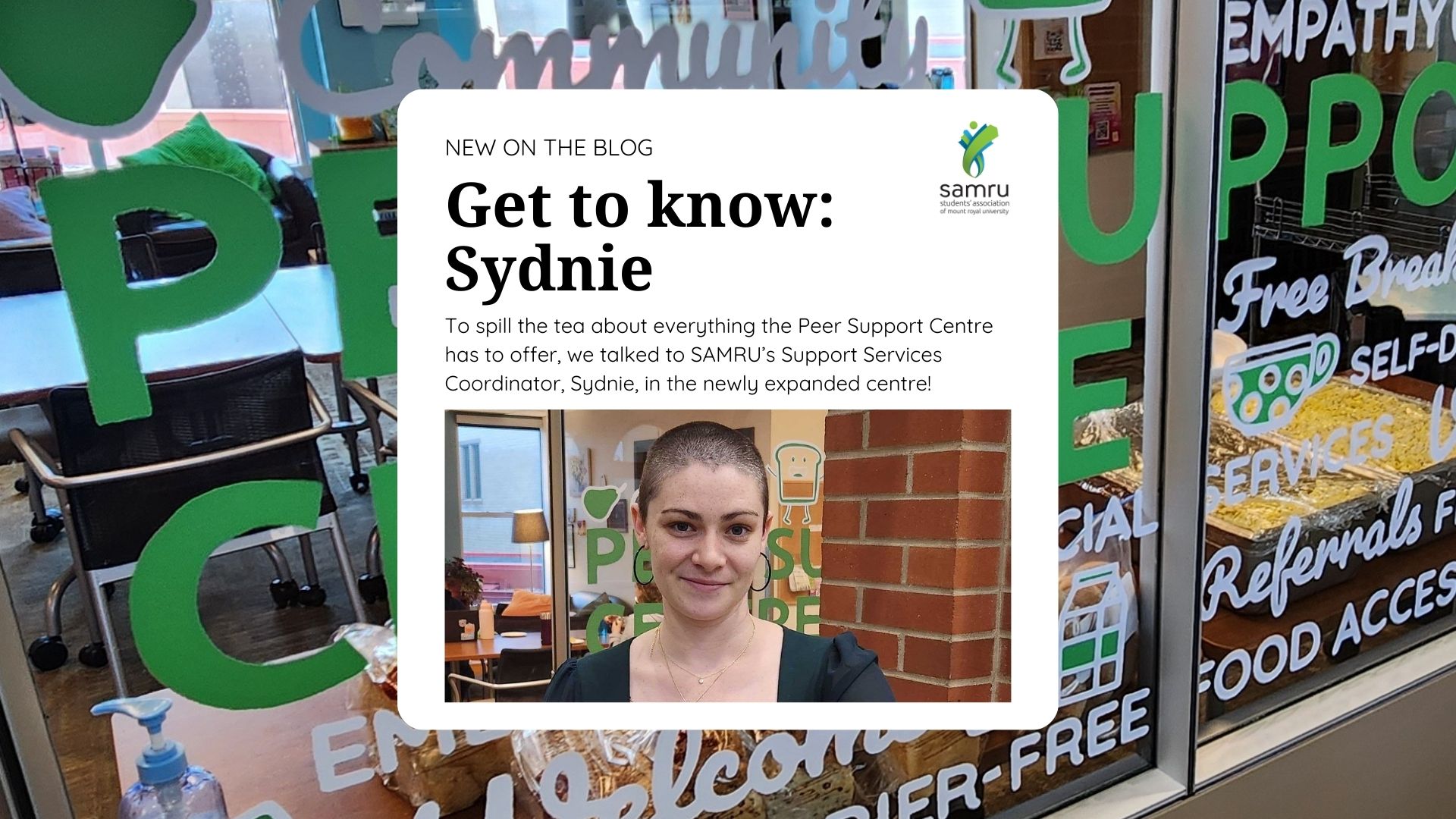 Featured image for “Get to know Sydnie, SAMRU’s Support Services Coordinator”